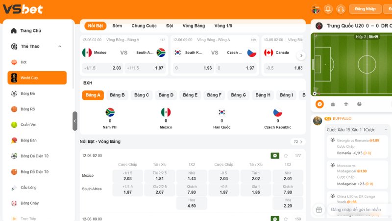 Khái niệm các loại kèo phổ biến tại Vsbet
