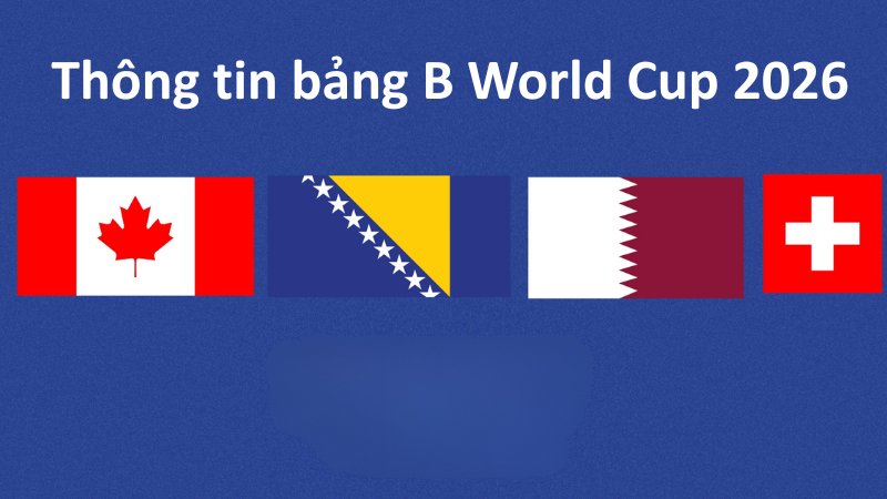 Thông tin bảng B World Cup 2026