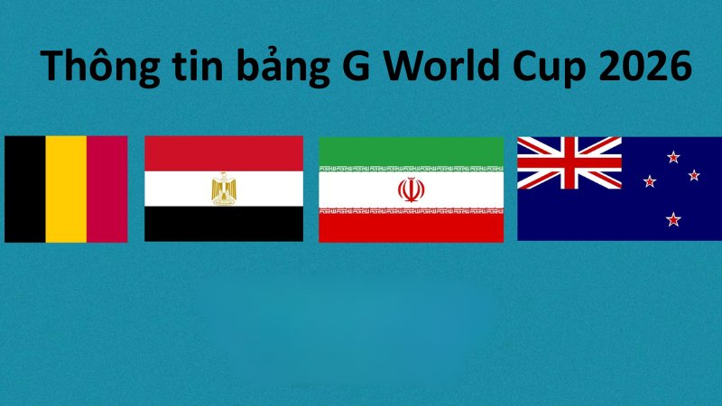 Thông tin bảng G World Cup 2026