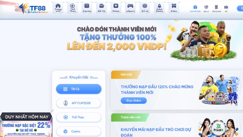 Khuyến mãi TF88 có gì đáng chú ý?